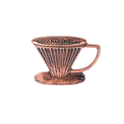 

Magic 2Pcs Coffee Cup Hand Rushing Pot Pull Flower Spoon Retro Coffee Series Brooch