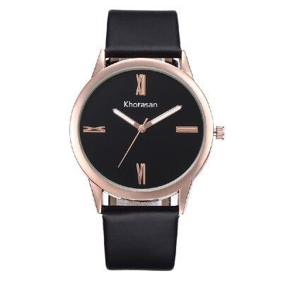 

Women Simple PU Leather Band Watch Simple Casual Alloy Case Quartz Wrist Watch