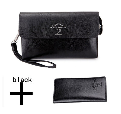 

Men Clutches wallet black leather business casual hand bags man new fashion mobile phone clutch bag male billfold