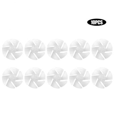 

Greensen 10Pcs Mini Plastic Fan Blade Small Power Hair Dryer Fan Leaves Motor Accessories