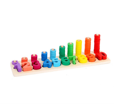 

YIWULAWooden Child Education Toy Tower Stacking Colorful Puzzle Toddler Learning Gift