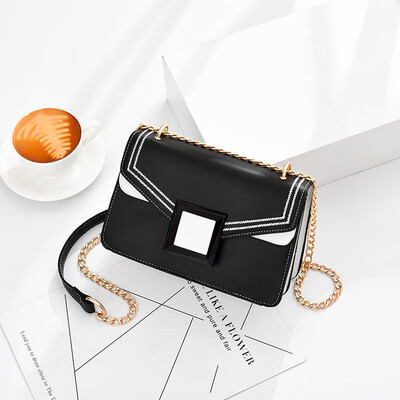 

Ladies bag 2019 summer new womens bag small square bag Korean PU leather fashion shoulder Messenger bag