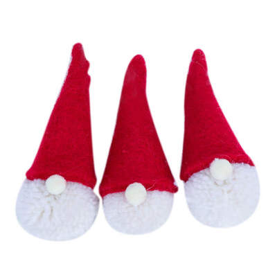 

Wool Felt Faceless Santa Claus Doll Christmas Tree Decorations for Home Angel Doll Hanging Pendant Merry Christmas Ornaments Gif