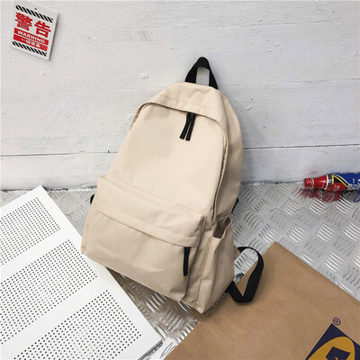 

Ins style schoolbag female Korean version of high school students double shoulder bag ancient feeling large capacity bf campus bac