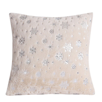 

Snowflake Plush Throw Pillow Case Cushion Cover Sofa Bed Car Cafe Office Decor