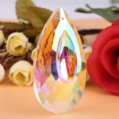 

Greensen New Colorful Crystal Chandeliers Lamp Part Prism Pendant Accessory for Home Decoration
