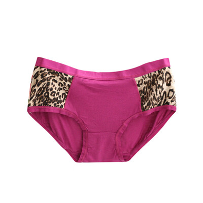 

Toponeto Women Leopard Print Sexy Seamless Briefs Low-Rise Underpants Lingerie Underwear