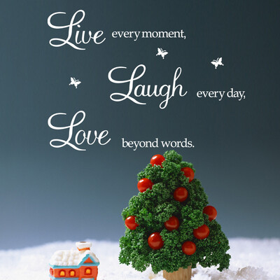

〖Follure〗Live Every Moment Removable Art Vinyl Mural Home Room Decor Wall Stickers