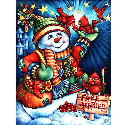 

〖Follure〗Christmas Diamond Rhinestone Pasted Embroidery Painting Cross Stitch Home Decor
