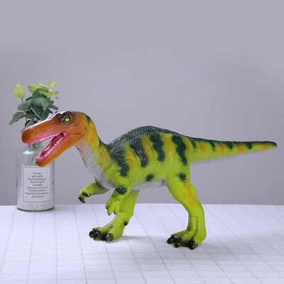 

YIWULAGreen Dinosaur Model Action Figure With Base Animal Model Toy Collector