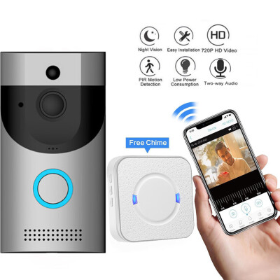 

〖Follure〗Smart WiFi Doorbell Wireless IR 720P Video Camera Intercom Record HomeSecurityEU