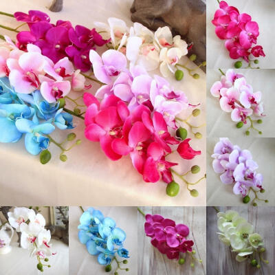 

Fashion Hight Quality Artificial Fake Butterfly Orchid Flower Home Garden Decoration