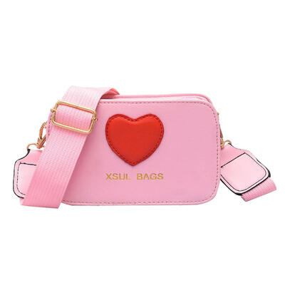 

Fashion Teenage Girls Love Heart Pattern Shoulder Bags PU Crossbody Bag
