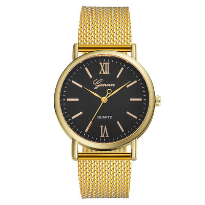 

RM Temperament Versatile Ladies Silica Gel Strap Watch Simple Mirror Quartz Watch