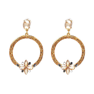 

2018 good quality wholesale New women statement earring fashion crystal drop Earrings for women jewelry factory price