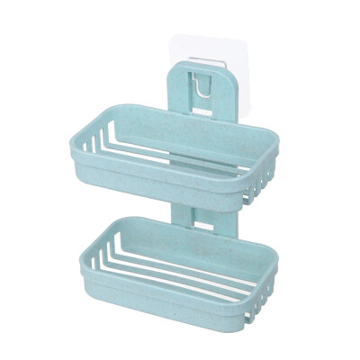 

Gobestart Bathroom Shower Soap Box Dish Storage Plate Tray Holder Case Soap Holder Double