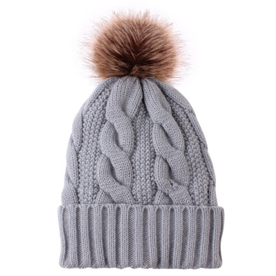

Tailored Women Fashion Keep Warm Winter Hats Knitted Wool Hemming Hat