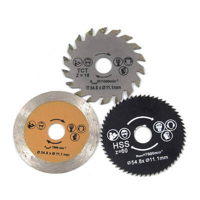 

3pcs 548mm Diameter Mini Circular Saw Blade High Speed Steel Woodworking Cutting Tools with Mandrel
