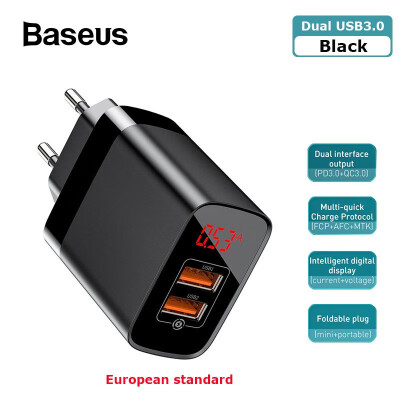 

Baseus PPS Digital Display 18W quick Charger for iPhoneHUaweiSamsung portable wall charger for travel