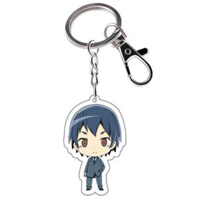 

Anime Durarara Double-sided Cartoon Figures Keychain DRRR Orihara Izaya Acrylic Car Key Holder Chain Pendants Keyrings Gift