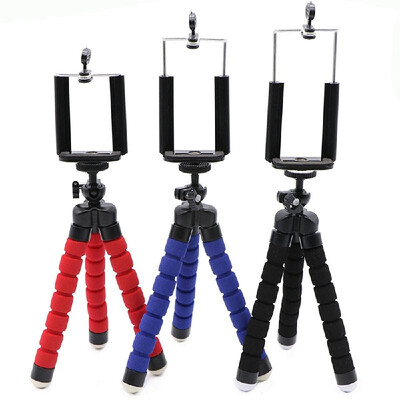 

Mini Flexible Sponge Octopus Tripod for Mobile Phone Smartphone Camera Accessory Blue