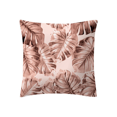 

〖Follure〗Rose Gold Pink Cushion Cover Square Pillowcase Home Decoratio