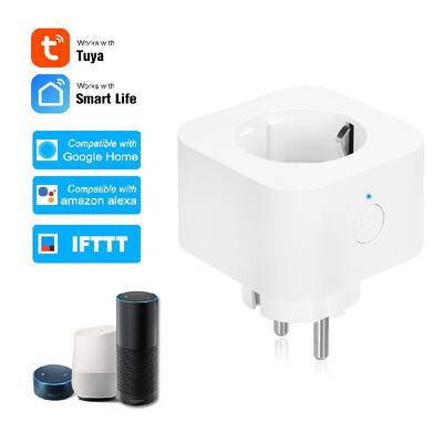 

2PCS Mini Smart WiFi Socket EU Type F Remote Control by Smart Phone from Anywhere Timing Function Voice Control Compatible with A