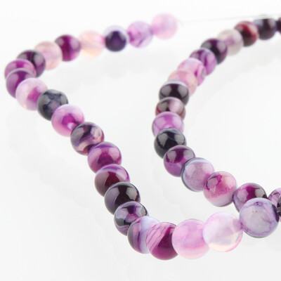 

Natural Gemstone Agate Round Bead Strands Dyed BlueViolet 4mm Hole 1mm about 92pcsstrand 1496