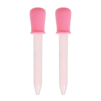 

2pcs 5ml Baby Toddler Silicone Plastic Feeding Medicine Liquid Dropper