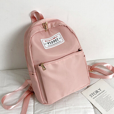 

2019 new double shoulder bag female schoolbag Korean version of high school junior high school students Oxford large capacity back