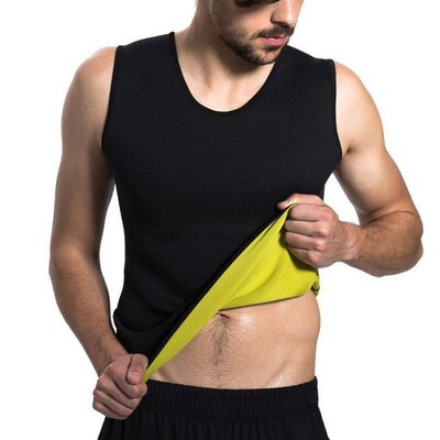

Men\s Tummy Burner Weight Body Shaper Slimming Shirt Sweat Vest