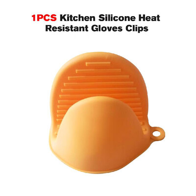 

1PCS Kitchen Silicone Heat Resistant Gloves Clips Insulation Waterproof Non Stick Anti-slip Pot Bowel Holder Clip Avoid Scalding I
