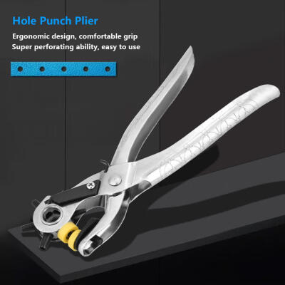 

Greensen 9 inch Leather Belt Hole Punch Plier Eyelet Snap Punch Pliers Household Leathercraft Tool