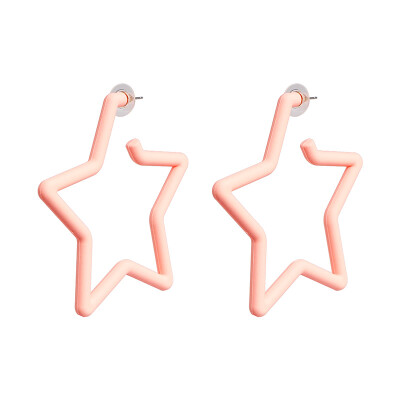 

2019 New Arrivals Fashion Heart Shaped Geometry Acrylic Resin Drop Dangle Earrings For Women Trendy Party Jewelry Brincos