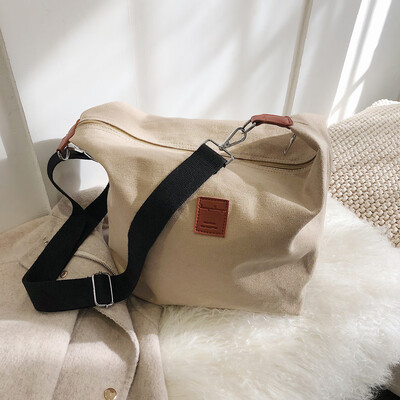 

Tailored Women Canvas Bag Female Shoulder Bag Student Wild Large Capacity Messenger Bag