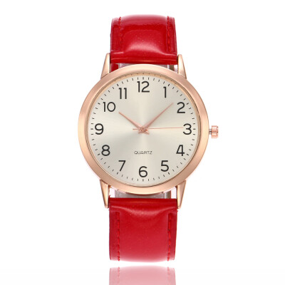 

New PU simple ladies watch Arabic digital quartz watch