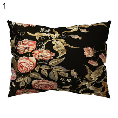 

Fresh Flower Bird Pillow Case Cushion Cover Sofa Bed Car Cafe Office Decoration