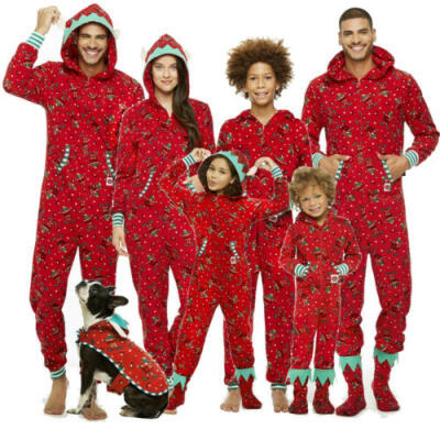 

Baby Kids Women Men Family Matching Xmas Nightwear Pajamas Pjs Sleepwear Costume