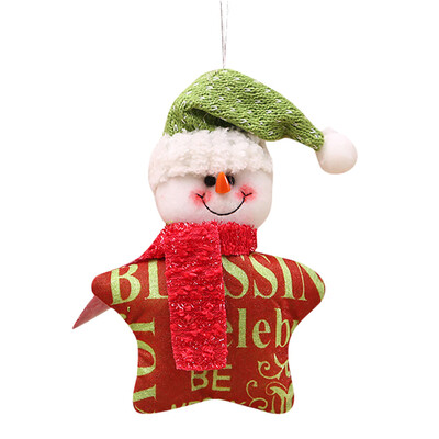 

〖Follure〗Christmas Ornaments Gift Santa Claus Snowman Tree Toy Doll Hang Decorations