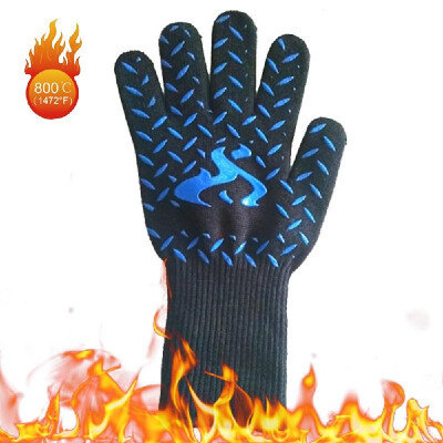 

BBQ Gloves Heat Resistant Grill Gloves Insulated Oven Mitts Non-Slip Gloves for Cooking Baking Smoker Fireplace