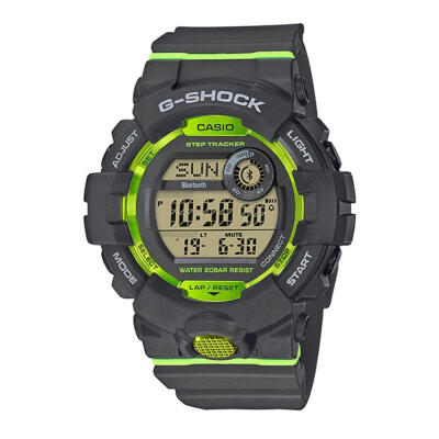 

Casio G-Shock GBD-800-8 Bluetooth Step Tracking Watch Sports Wristwatch - Gray Lime Green