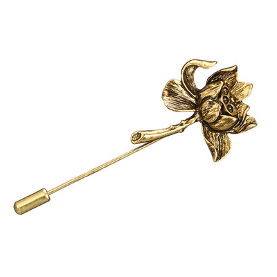 

New Fashion Style Brooches Metal Flower Brooch Collar Pins Wedding Brooch Lapel Pins Men Suit Accessories
