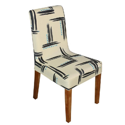 

Printed Chair Cover Soft Milk Silk Home Seat Protector Stretch Anti Dust