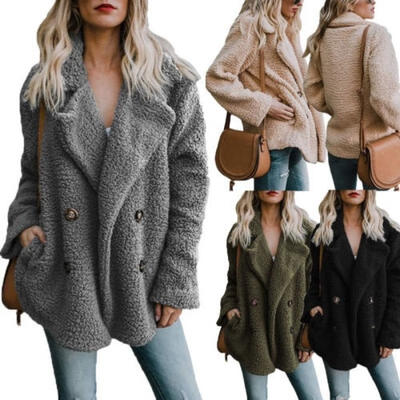 

Women&39s Warm Winter Thicken Fleece Fur Coat Hooded Parka Overcoat JacketOutwear