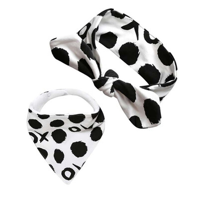 

Cotton Baby Bibs Burp Cloth Set Bow Hair Stuff Cartoon Triangle Baby Bibs Burp Cloth Reusable Baby Toddler Bib Apron