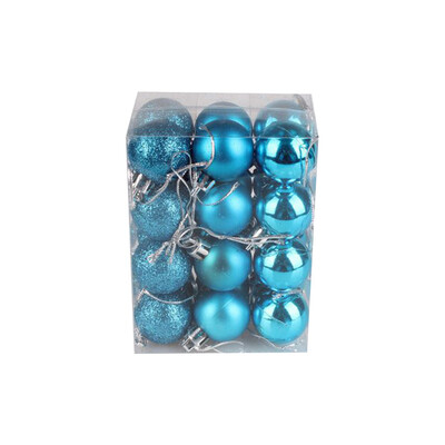 

24pcs Plastic Christmas Hanging Balls Ornaments Xmas Trees Decor for Party Wedding House