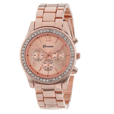 

Womens Watches Business Watches Rhinestone Fashion Stainless Steel Analog Wrist Watch Hand Accessories Minimalism Clock 50