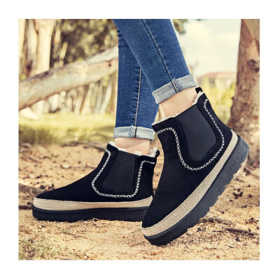 

2018 winter new Korean short boots womens boots warm plus velvet winter shoes snow boots wild student cotton shoes