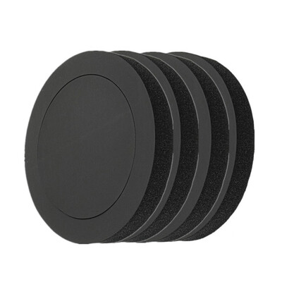 

4pcs Black 65" Car Door Speaker Enhancer Ring Shock Vibration Absorbing Foam Pad Kit Automotive Accessories