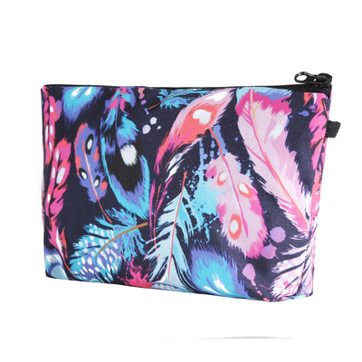 

〖Follure〗Makeup Cosmetic Zip Bag Case Pouch in Feather Design